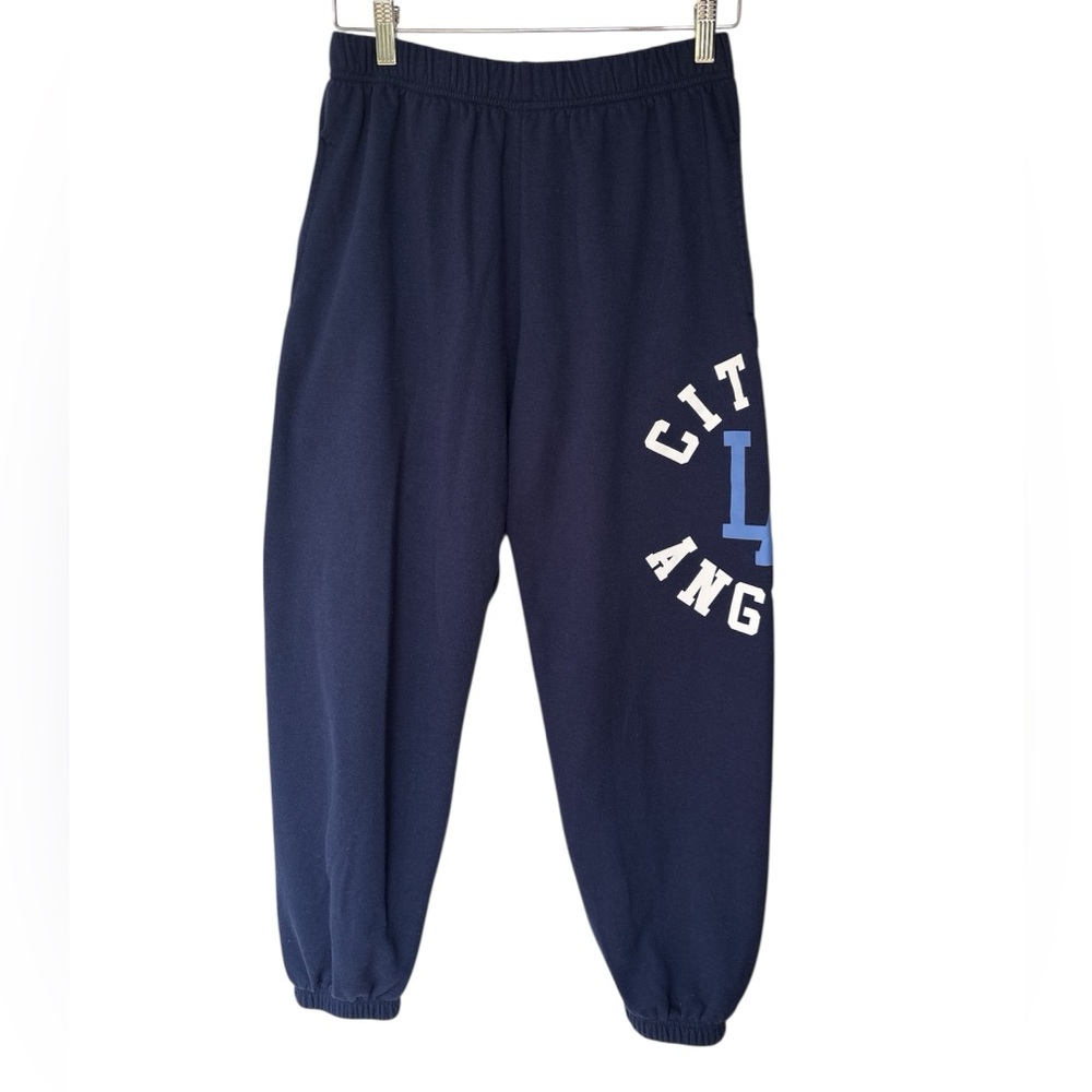 Local Scene Women's Boyfriend Jogger Sweatpants Size M Navy Blue